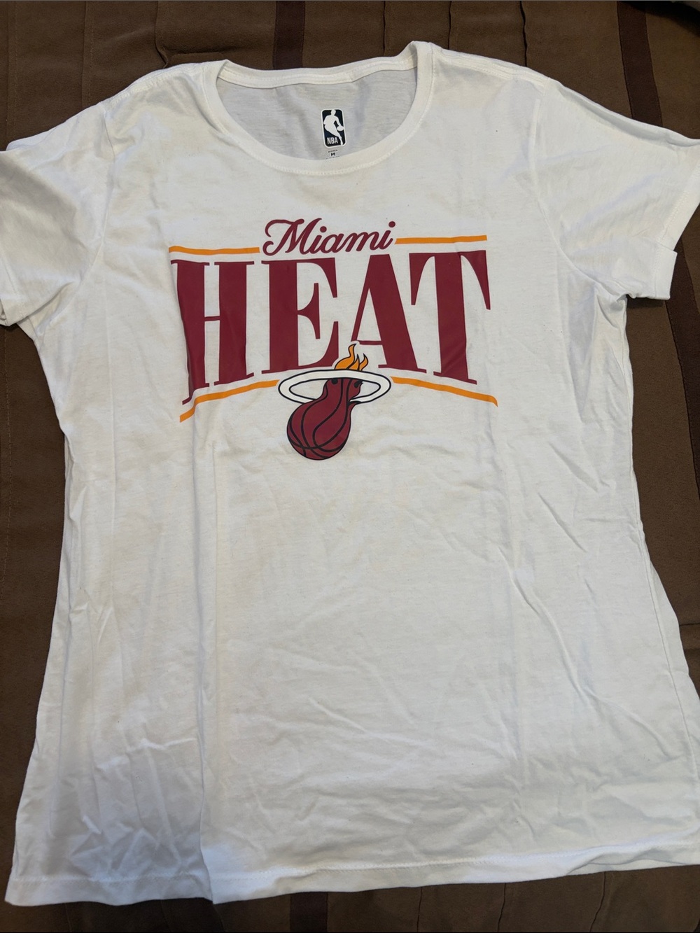 NBA Miami Heat White Logo Tee - Women's